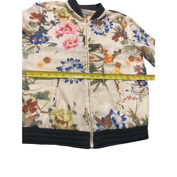 Women’s Bagatelle Collection Zip Up Floral Light Jacket Small Used - Picture 8 of 9